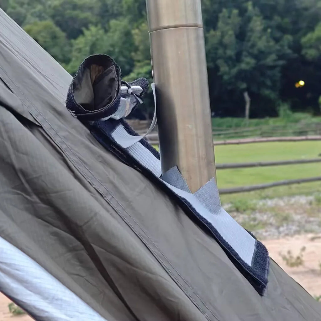 Double-Layer Fiberglass Stove Jack with Flap