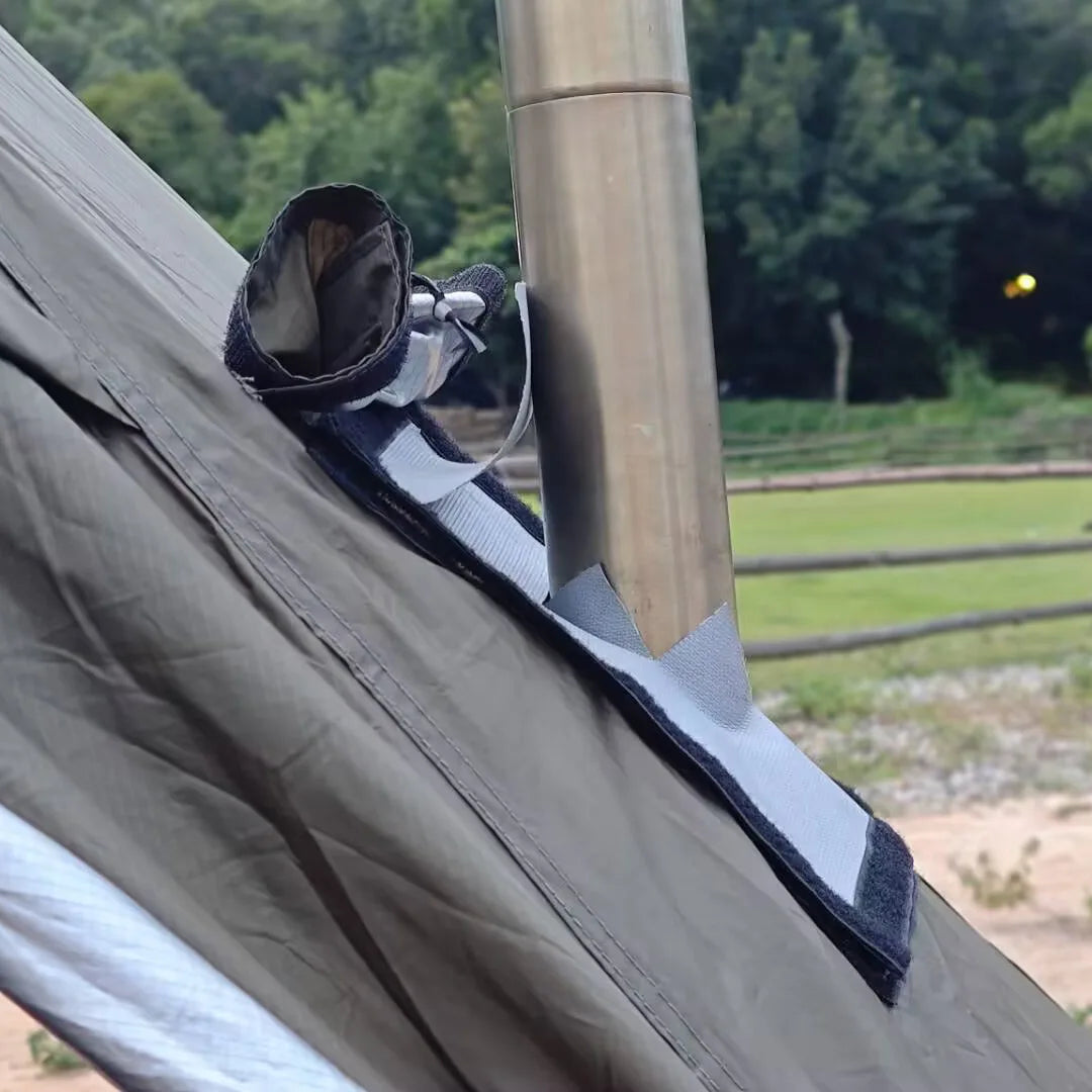 Double-Layer Fiberglass Stove Jack with Flap