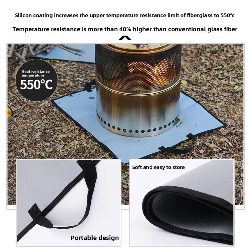 Fire-Resistant Stove Mat and Firewood Carrier