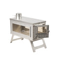 Folding Tent Stove with Double Glass Windows
