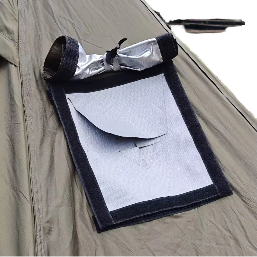 Double-Layer Fiberglass Stove Jack with Flap