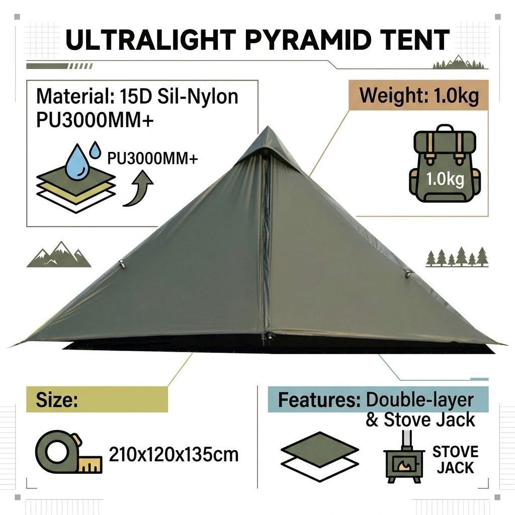Ultralight Silnylon Hot Tent