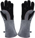 Long-Cuff Leather Fire Gloves