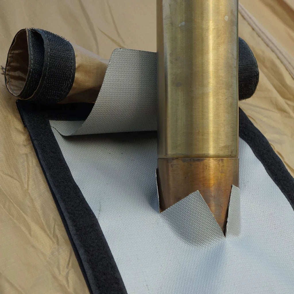 Double-Layer Fiberglass Stove Jack with Flap